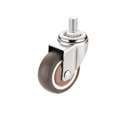 KJJFIPCXP 5er-Pack Silent Bürostuhl Computer Universal Pulley Universal Radnabe Gummi Caster(2-inch-Thread Style) von KJJFIPCXP