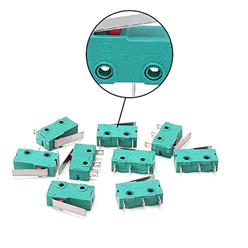KJJFIPCXP Endschalter 10 Stück 20 Stück 5A 250V-10T85μ KW4-3Z-3 Mini-Mikro-Endschalter 3Pin N/ON/C KW4 3D-Druckerteile(10pcs) von KJJFIPCXP