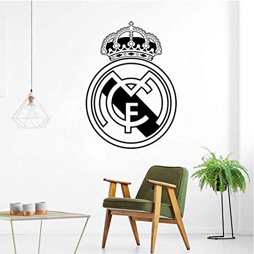 Wandaufkleber 79 Cm * 57 Cm Fußball Real Madrid Logo Wandkunst Aufkleber Vinyl Aufkleber Für Büro Aufkleber Schlafzimmer Wandbild Amsterdam Wandaufkleber Poster von KJKL