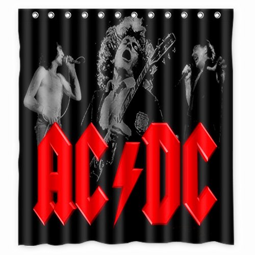 KJLJ 48 x 72 inch Rock Band Style Shower Curtain Waterproof Fabric Shower Curtain von KJLJ