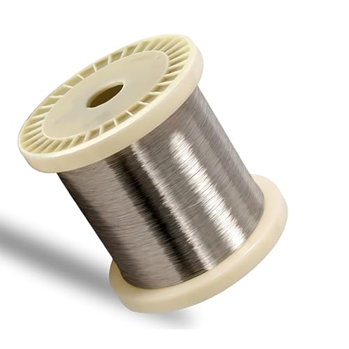 10 Meter langer Draht aus reinem Nickel 99,9%, Ni-Metalldraht, geeignet for Industrie-, Labor- und Heimwerkerprojekte(Diameter 0.1mm) von KJOLWHCQ