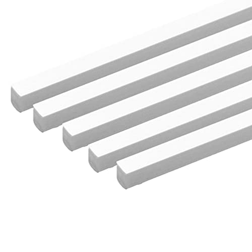 10 Stück ABS-Kunststoffstangen, quadratische Länge 500 mm, solide Stangenseite 1–5 mm, geeignet for DIY-Sandtischmodell(Side length 5mm) von KJOLWHCQ