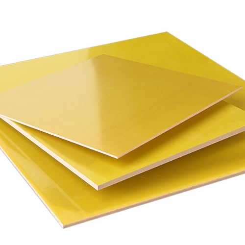 10er-Pack 3240 Epoxidplatte, 100 x 100 mm langlebige Isolierplatte, Hochtemperatur-Glasfaserplatte for Leiterplatten, Batterien, Heimwerker(1.5mm) von KJOLWHCQ