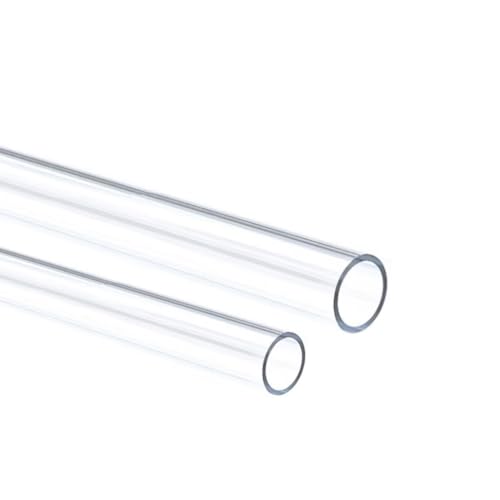 2 Stück Kunststoffrohr, klar, starr, Außendurchmesser 8–19 mm, Länge 500 mm, Polycarbonatrohr for Wasserablauf, Beleuchtungsdekoration(11mm*1mm) von KJOLWHCQ