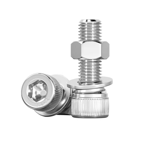 50 Stück. Das Sortiment an Innensechskantschrauben besteht aus rostfreiem 304-Stahl, der rostfrei, hochhart und robust ist.(M2.5x25 50pcs) von KJOLWHCQ