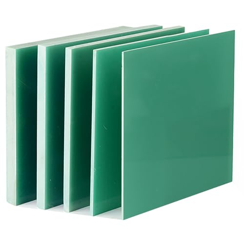 6 Stück FR4 Fiberglasplatte 100x100mm Wassergrün Ultradünne Epoxidharz-Dämmplatte 3240 G10 Dünne Glasfaserplatte(200 * 200 * 0.2mm) von KJOLWHCQ