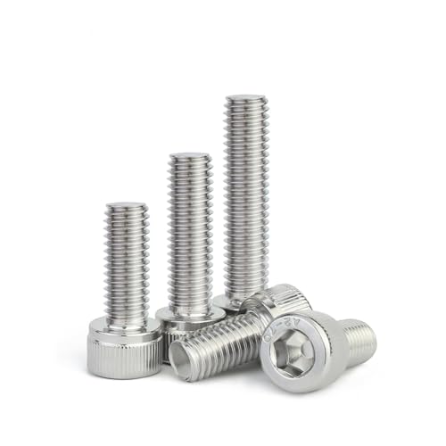Flache Schrauben mit Innensechskantkopf. Weit verbreitet for Verbinden von Holz, Brettern und Küchenarbeitsplatten.(M12x45 6pcs) von KJOLWHCQ