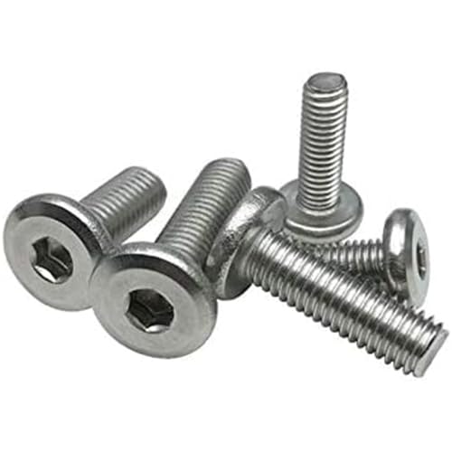 Flache Schrauben mit Innensechskantkopf. Weit verbreitet for Verbinden von Holz, Brettern und Küchenarbeitsplatten.(M8x18 10pcs) von KJOLWHCQ