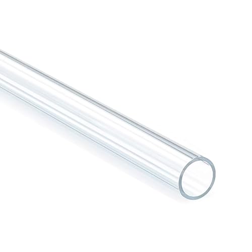 Klares Kunststoffrohr, großer Durchmesser, Außendurchmesser 150 mm – 200 mm, Wandstärke 3 mm/5 mm, Länge 500 mm, transparent, gerade, rund(200mm*3mm) von KJOLWHCQ