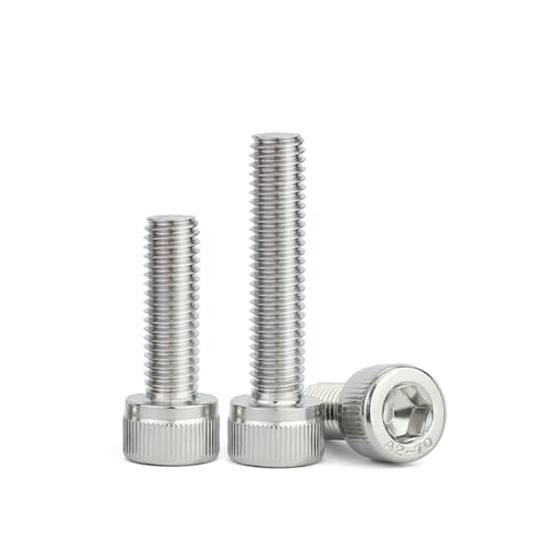 M10 x 55-150 Schrauben, flacher Innensechskantkopf, Sechskant-Möbelschrauben, Verbindungselement, robust, korrosionsbeständig und rostfrei(M10x70 20pcs) von KJOLWHCQ