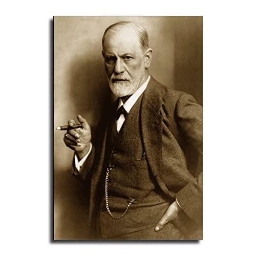 KJS Sigmund Freud Kunstdruck auf Leinwand, Poster und Wandkunst, Kunstdruck, modernes Familien-Schlafzimmer, 40 x 60 cm von KJS
