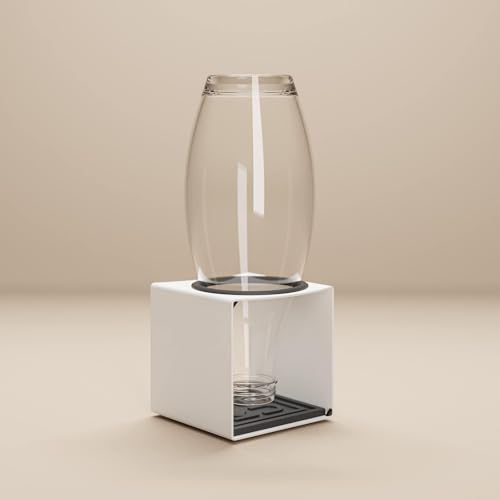 KJUB Flaschenhalter kompatibel für Flaschen von SodaStream, Aarke, AirUp UVM.| Zum Trocknen & zur Aufbewahrung von Glasflaschen & Edelstahlflaschen | Erweiterbar 1er 2er, 3er, 4er (Weiß) von KJUB