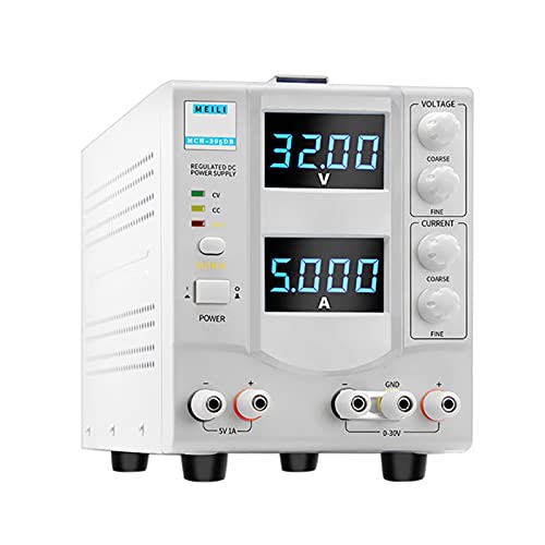 0-3. 0V 3A Einstellbar DC Geregelte Stromversorgung Vierstellige Anzeige Linear geregelt MCH-303DB Reines Kupfer lineare(302DB) von KJUEQ