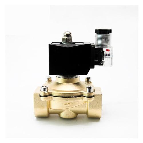 1" elektrisches Magnetventil DN25 Messing normalerweise geschlossenes wasserdichtes Ventil LED-Anzeige 12V/24V/220/110(BSP_12) von KJUEQ