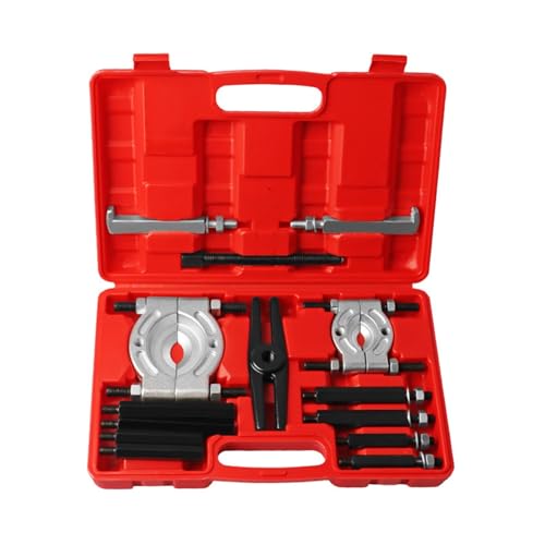 14-teiliges Trennkombinationsset, Lagersplitter, mechanischer Doppelscheibenabzieher, Spannfutter, Getriebe-Außenlager-Entfernerwerkzeug mit Box(14PC) von KJUEQ
