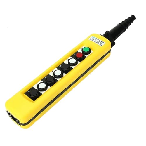 2/4/6/8 motorbetriebener Kürbis-Hebeknopf-Steuerschalter mit doppelter Geschwindigkeit, Kranfahr-Fernbedienungsgriff, wasserdicht(L) von KJUEQ