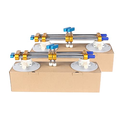 2 STÜCKE Steinnaht-Setter-Kit mit 6-Zoll-Silikon-Vakuum-Saugnäpfen for Stein-Granit-Arbeitsplatten, die nahtloses Nivellierungswerkzeug verbinden(With carton case-01) von KJUEQ