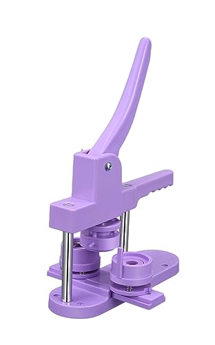 25, 32, 58 MM Abzeichen Button Maker Maschine DIY Pin Abzeichen Presse, der Werkzeug Mit 300 Stück Button Teile & Kreis Cutter Abzeichen Maschine(Purple,32mm) von KJUEQ