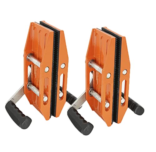 2sets /lot Magic Clamp Stone Lifting Carry Plattengranit Scissor Clamp Handling Equipment for Quarzplatten Granit, Stein, Marmor, Fliesen Gap Regulator(Orange) von KJUEQ