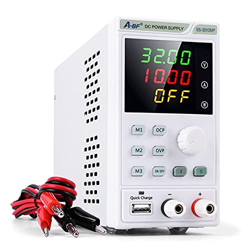 A-BF DC Regulierte Stromversorgung 3 0V 10A. Programmierbares digitales Laborschaltkraftbank-Quellspannungsstromregler(SS-3010MF,110) von KJUEQ