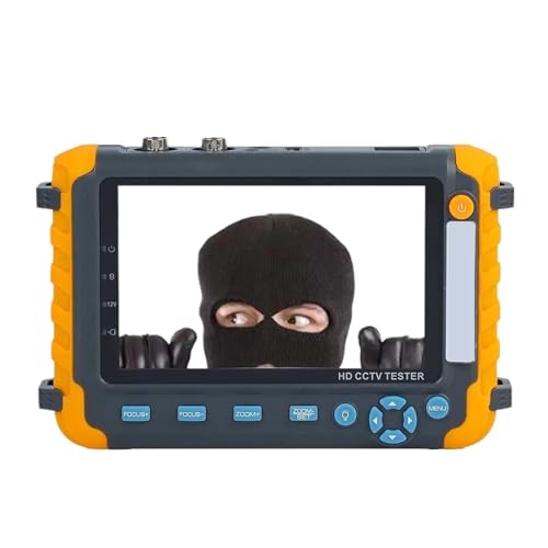 CCTV Tester 8MP 4K Sicherheit Kamera Tester 5 Zoll TFT LCD Monitor For 4 IN 1 TVI AHD CVI Analog Sicherheit Cam Tester Video von KJUEQ
