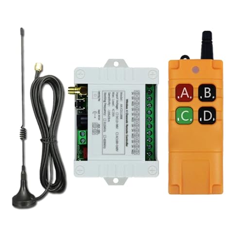 DC 12/24/36 4CH Drahtlose Fernbedienung Schalter Radio Empfänger Mit 2000M Fern Fernbedienung Suckers Antenne(C211008 GK06TX-1) von KJUEQ