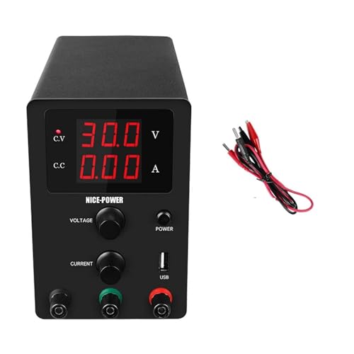 DC Labor 6. 0V 5A. Regulierte einstellbare Stromversorgung 3 10A. Spannungsregler Stabilisator Switching Bank Source(Silver) von KJUEQ