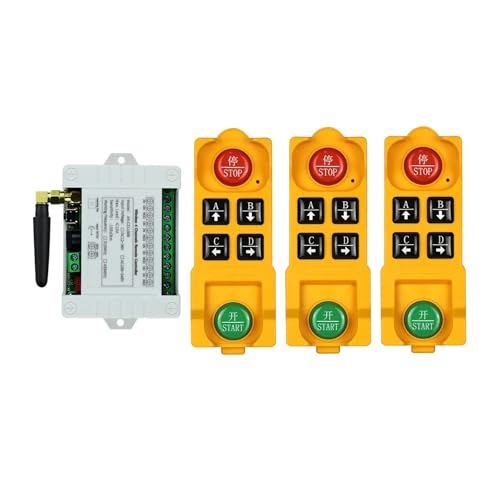 DC12/24/36 4CH Drahtlose Fernbedienung LED Licht Schalter Relais Ausgang Radio Wasserdicht Sender Und 433 Empfänger(1receiver 3remote) von KJUEQ