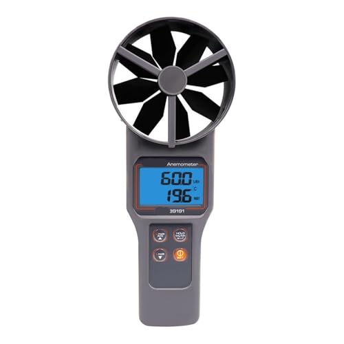 Kompatibler Luftmengenmesser, misst Luftgeschwindigkeit, Volumen und Temperatur, Windgeschwindigkeitsmesser, Bereich 0,20–30,00M/S von KJUEQ
