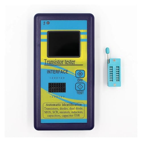 M328 Multi-F Transistor Tester 128 * 160 Farbe Bildschirm Grafik Display Diode Widerstand Induktivität Kapazität MOSFET ESR LCR Meter(Blue) von KJUEQ