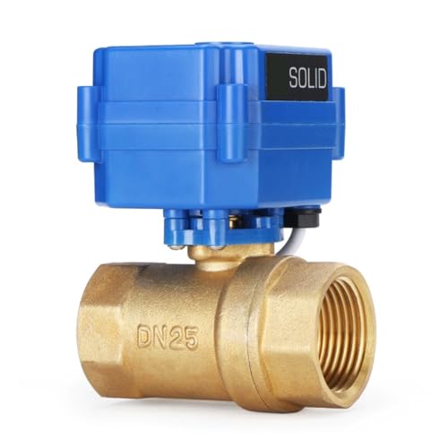 Massiver motorisierter Kugelhahn aus Messing, 3/4-Zoll-Standardanschluss, 9–24 V AC/DC, automatische NC-Rückführung(NPT_OTHER_CR04) von KJUEQ