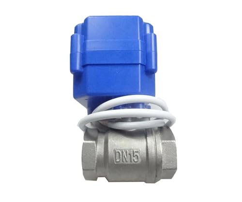 Misol G1/2" DN15 motorisierter Kugelhahn 9-24 VDC CR04, Edelstahl, elektrisches Ventil Misol G1/2" DN15 motorisierter Kugelhahn 9-24 VDC CR04, Edelstahl, elektrisches Ventil von KJUEQ