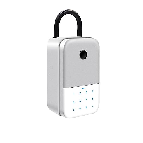 Outdoor Smart Finrabdruck-schlüsselkasten Larung Heime Tastensperre Sicherungskasten TTlock App Entsperren Sicherheitsbox Vorhänschloss(TTLOCK-Finger) von KJUEQ