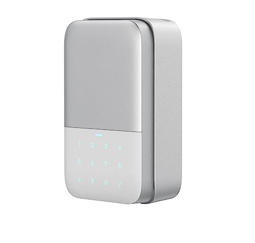 Outdoor Smart Finrabdruck-schlüsselkasten Larung Heime Tastensperre Sicherungskasten TTlock App Entsperren Sicherheitsbox Vorhänschloss(TTLOCK-Password) von KJUEQ
