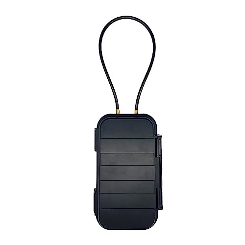 Safe Lock Box, Tragbarer Safe Case 4-stelliges Zahlenschloss Mit Seil Outdoor Camp Wandern Sport Fitnessstudio Sicherheitsaufbewahrung Schlüsselbox(Noir) von KJUEQ