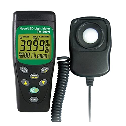 Spectrometer/Illuminance Hand Ambient Thermometer bis zu 300.000 Lux Lichtmesser for Pflanzen, Getreide Natürliches Licht Überwachung von KJUEQ