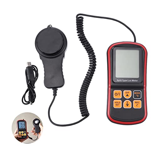 Spektrometer, Light Meter 200000 Light Meter Mini Hand Heller Light Meter Temperatur Tester mit Aufbewahrungsbox Spektrometer, Light Meter 200000 Light Meter Mini Hand Heller Light Meter Temperatur Tester mit Aufbewahrungsbox von KJUEQ