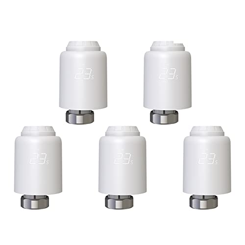 Thermostatisches Heizkörperventil Drahtloser Fernheizungstemperaturregler Unterstützt Smart Wireless Control(5) von KJUEQ
