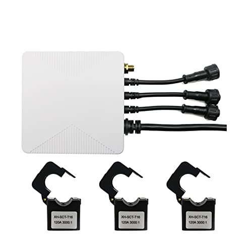 Tuya 3-Phasen-WiFi-ZigBee-Energie-KWH-Meter 80APower-Clamp-Stromwandler-App-Überwachung und Aufzeichnung des Stromverbrauchs(Wifi,300A CT) von KJUEQ