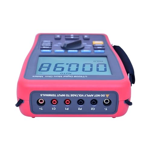 UT620A DC-Niedrigwiderstandstester Mit Manueller Bereichswahl, Digitales Mikroohmmeter Mit Datenspeicherung/Hintergrundbeleuchtung/Hoch-/Tiefgrenzalarm von KJUEQ
