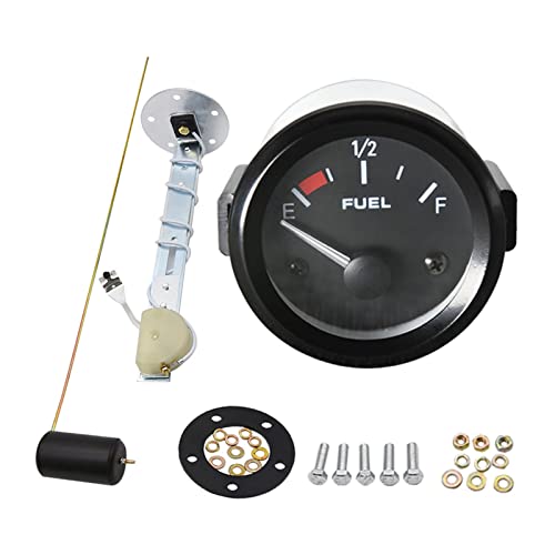 Universal-52-mm-Kraftstoffstandsanzeige Benzin-Autozähler mit Kraftstoffschwimmersensor weißes LED-Licht(1 UK) von KJUEQ