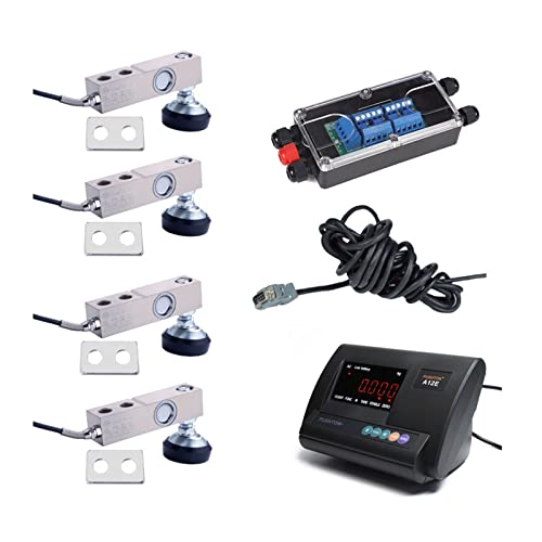 Vollständiger Zubehörsatz for LKW-Waage Kleine Waagen Instrument Vier F-Typ-Sensoren mit Anschlussdose(2T) von KJUEQ
