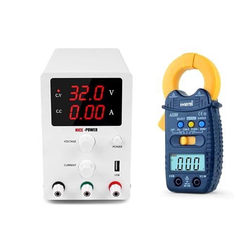 Wechsel DC Labor-Stromversorgungsspannungsregler 3 0V 10A 120V 3A Einstellbare Einheitsbankquelle mit Klemmmultimeter(30V 10A 3digits) von KJUEQ