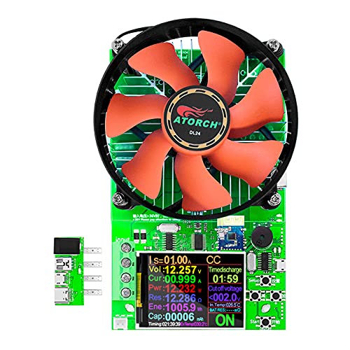 fünfzehn 0W 180W 30A Elektronische Last-Tester 4-Draht Digital-Farbbildschirm Batterie Verbindung Wireless-oder Wired Steuerung Constant Load Meter(150W) von KJUEQ