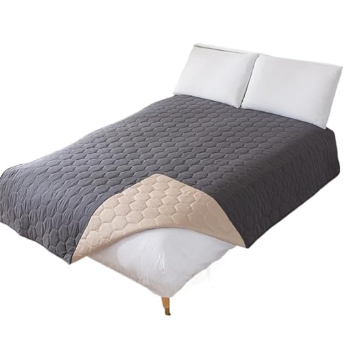 Wasserdichte Bettdecke Pad for Haustier Hund King Size Matratzenbezug Schlafzimmer gesteppte Matratzenschoner Matte waschbare dicke weiche Bettunterlage(A1 Mattress Cover,172x208cm (68x82in)M) von KJUUQBZL