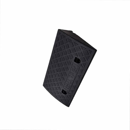 Gummi-Schwellenrampe Kunststoff-Rampenbretter for Rollstühle, Einfahrten, Scooter und Treppen mit Rutschfester Oberfläche for einfachen Zugang(Black,50 * 27 * 8cm/20 * 11 * 3.1in) von KJoBDwz