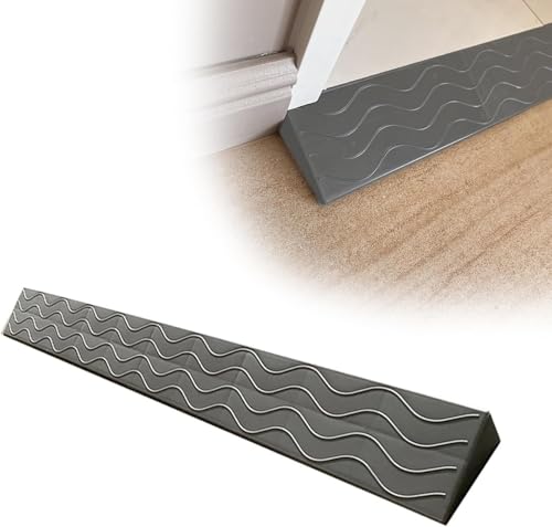 Gummi-Schwellenrampe Rollstuhlrampe, tragbarer, Leichter Bordstein aus Kunststoff, geeignet for Türen, Einfahrten, Badezimmer(10 * 3cm/4 * 1.1in) von KJoBDwz