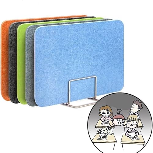 KJoBDwz 4 Stück Akustikplatten for Bürotrennwände, schallabsorbierend, geräuschreduzierend, for visuelle Ablenkungen bei Schülern(Green,30X50cm) von KJoBDwz