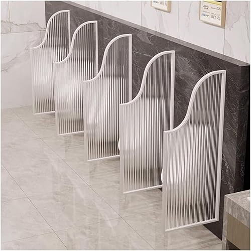 KJoBDwz An der Wand montierte, durchscheinende Urinal-Trennwand for Schutz der Privatsphäre in Kindergärten und Schulen(Bianco) von KJoBDwz