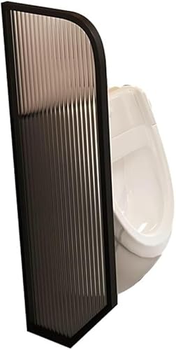 KJoBDwz An der Wand montierter Urinal-Trennwandteiler, Sichtschutz for Männerurinale, Schutzwand for Badezimmertrennwände(Black,40x120 cm) von KJoBDwz